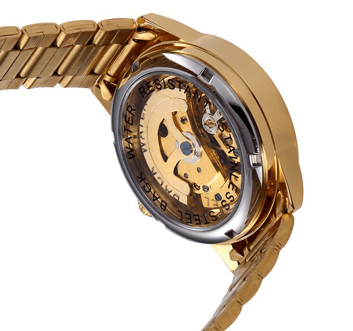Pánské automatické hodinky EMPEROR ve zlaté barvě