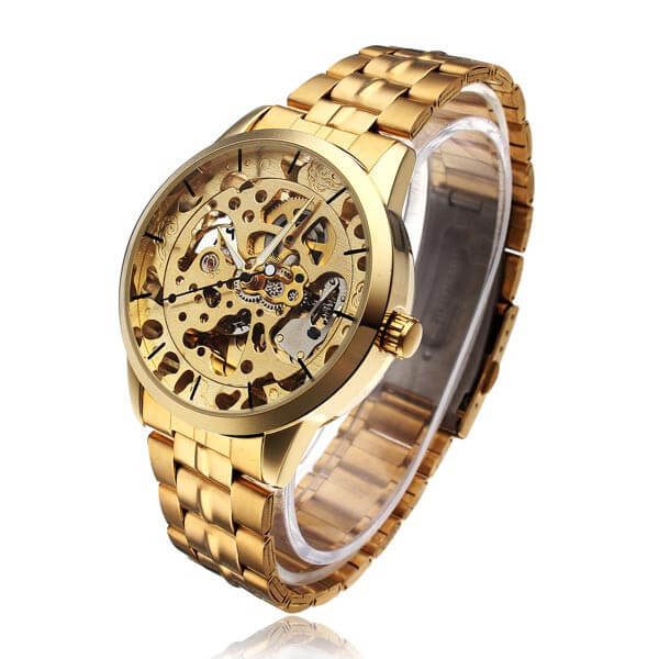 Pánské automatické hodinky EMPEROR ve zlaté barvě