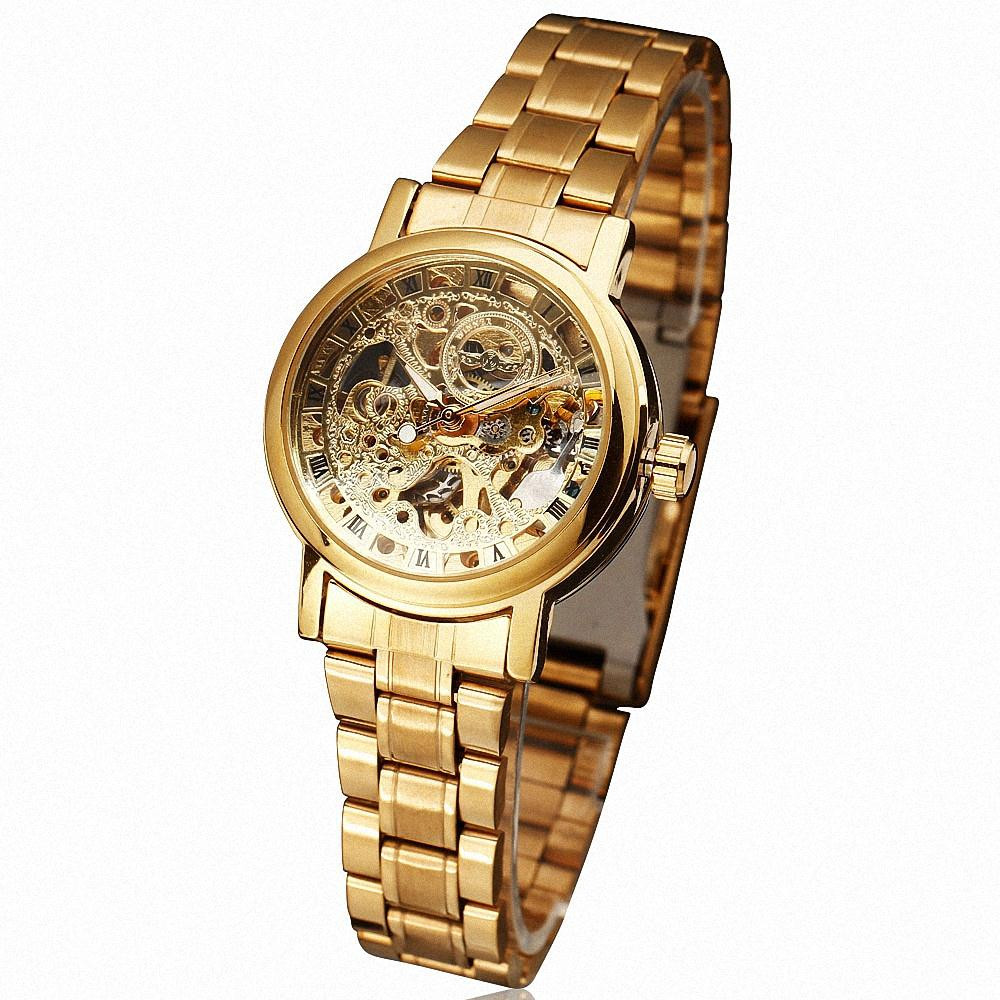 Dámské automatické hodinky ROME GOLD