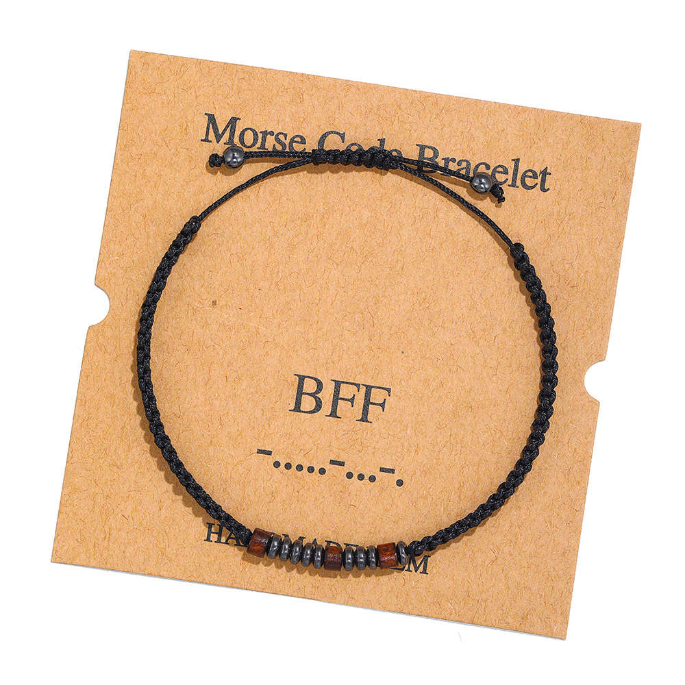 Náramek v Morseově abecedě - BFF