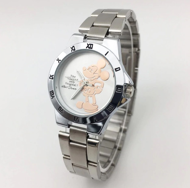 Dámské hodinky Mickey Mouse - stříbro-bronz